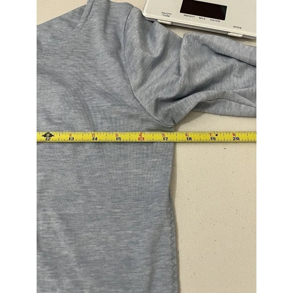 Athleta Long Sleeve Shirt Twisted Back Size Small Blue